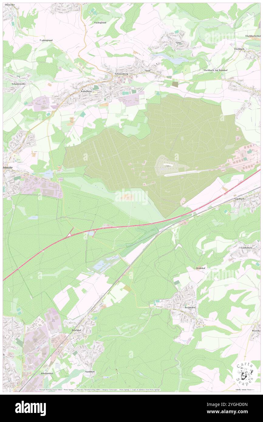 Eichelscheiderhof, DE, Allemagne, Rhénanie-Palatinat, N 49 22' 48'', N 7 23' 3'', map, Carthascapes carte publiée en 2024. Explorez Cartascapes, une carte qui révèle la diversité des paysages, des cultures et des écosystèmes de la Terre. Voyage à travers le temps et l'espace, découvrir l'interconnexion du passé, du présent et de l'avenir de notre planète. Banque D'Images