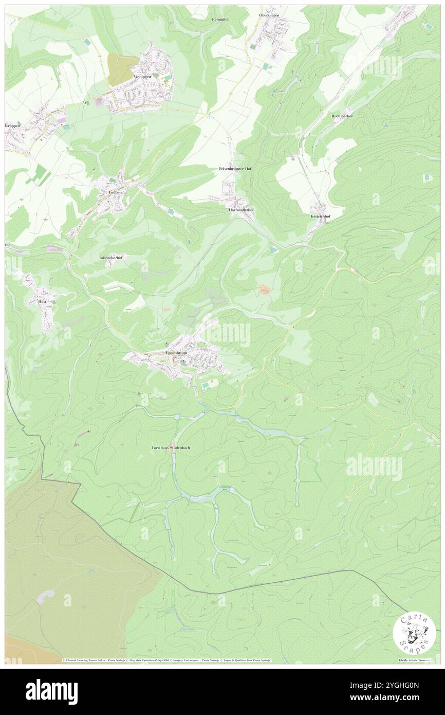 Kalmereck, DE, Allemagne, Rhénanie-Palatinat, N 49 7' 8'', N 7 34' 14'', carte, Carthascapes carte publiée en 2024. Explorez Cartascapes, une carte qui révèle la diversité des paysages, des cultures et des écosystèmes de la Terre. Voyage à travers le temps et l'espace, découvrir l'interconnexion du passé, du présent et de l'avenir de notre planète. Banque D'Images