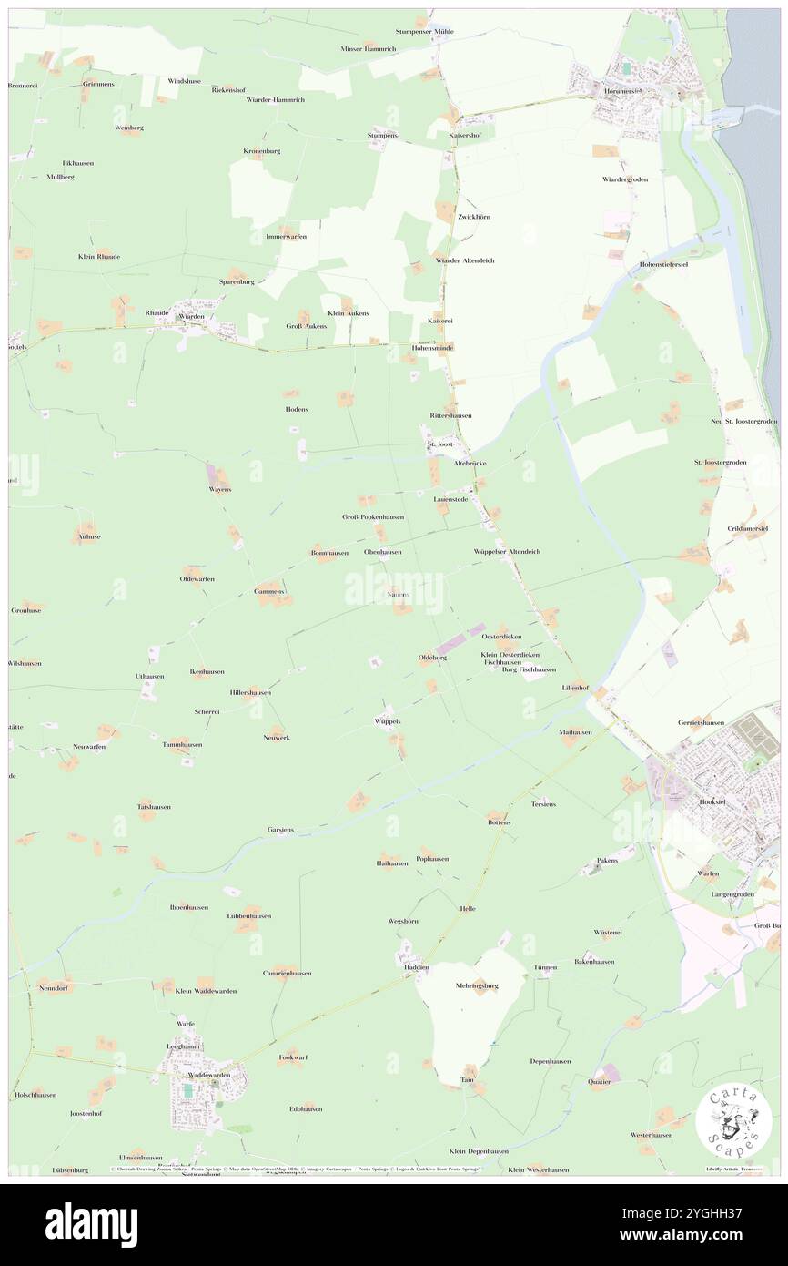 Norder Nauens, DE, Allemagne, basse-Saxe, N 53 38' 49'', N 7 58' 47'', carte, Carthascapes carte publiée en 2024. Explorez Cartascapes, une carte qui révèle la diversité des paysages, des cultures et des écosystèmes de la Terre. Voyage à travers le temps et l'espace, découvrir l'interconnexion du passé, du présent et de l'avenir de notre planète. Banque D'Images