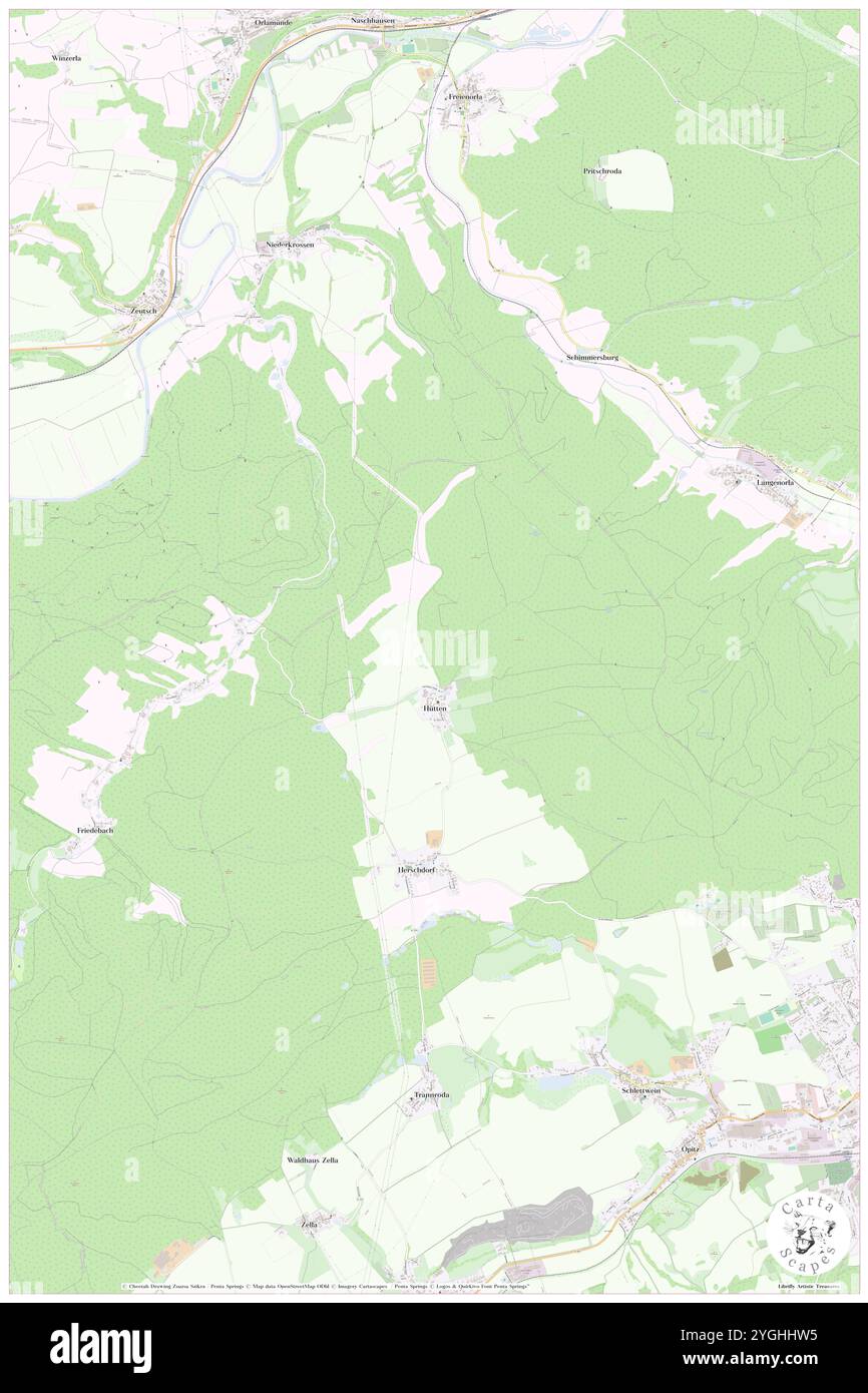 Huetten, DE, Allemagne, Thuringe, N 50 43' 25'', N 11 32' 23'', carte, Carthascapes carte publiée en 2024. Explorez Cartascapes, une carte qui révèle la diversité des paysages, des cultures et des écosystèmes de la Terre. Voyage à travers le temps et l'espace, découvrir l'interconnexion du passé, du présent et de l'avenir de notre planète. Banque D'Images