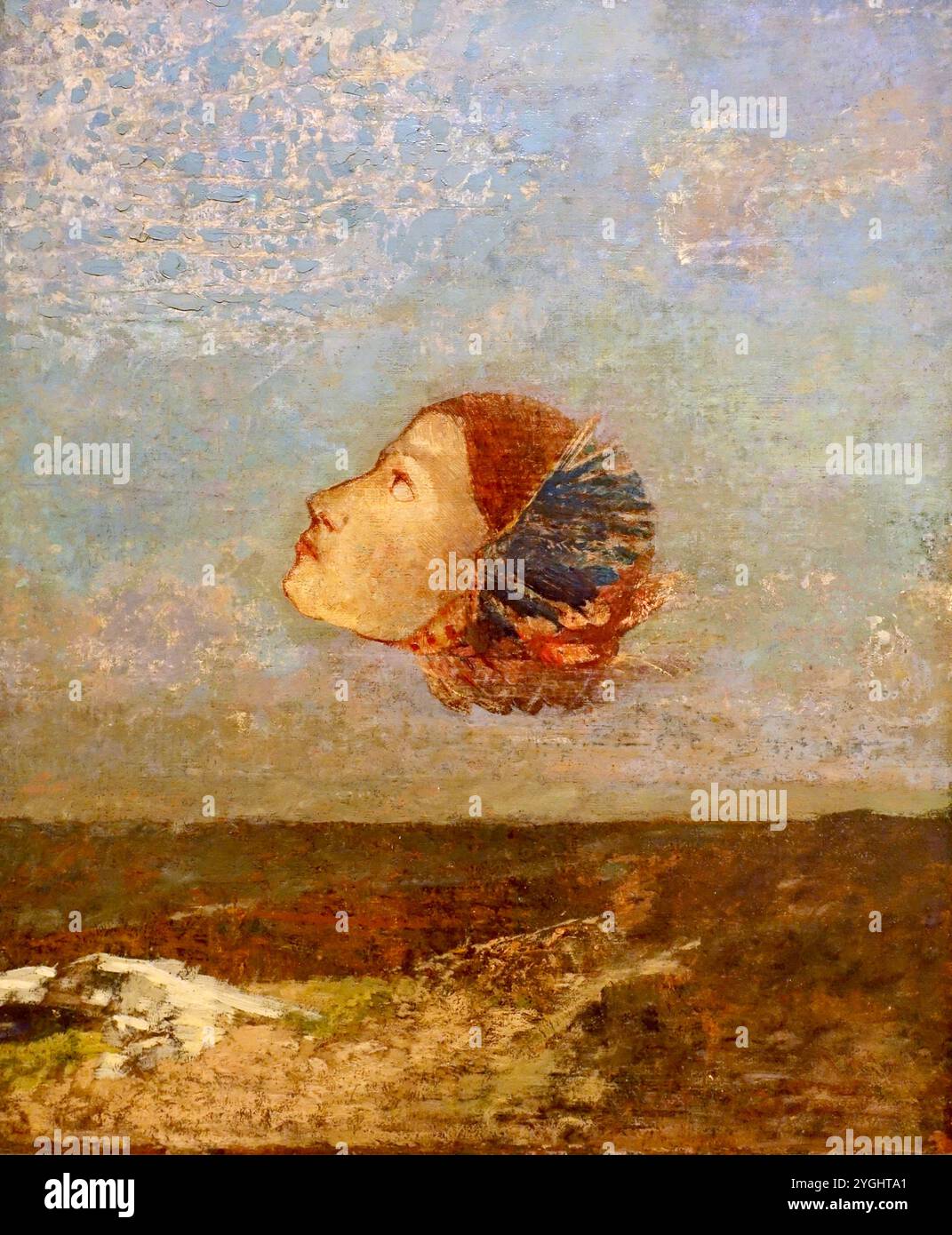 Odilon Redon - hommage à Goya - 1885 Banque D'Images