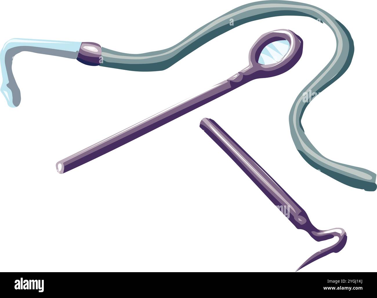 Dents équipement médical dentaire outils en acier ensemble réaliste illustration vectorielle Illustration de Vecteur