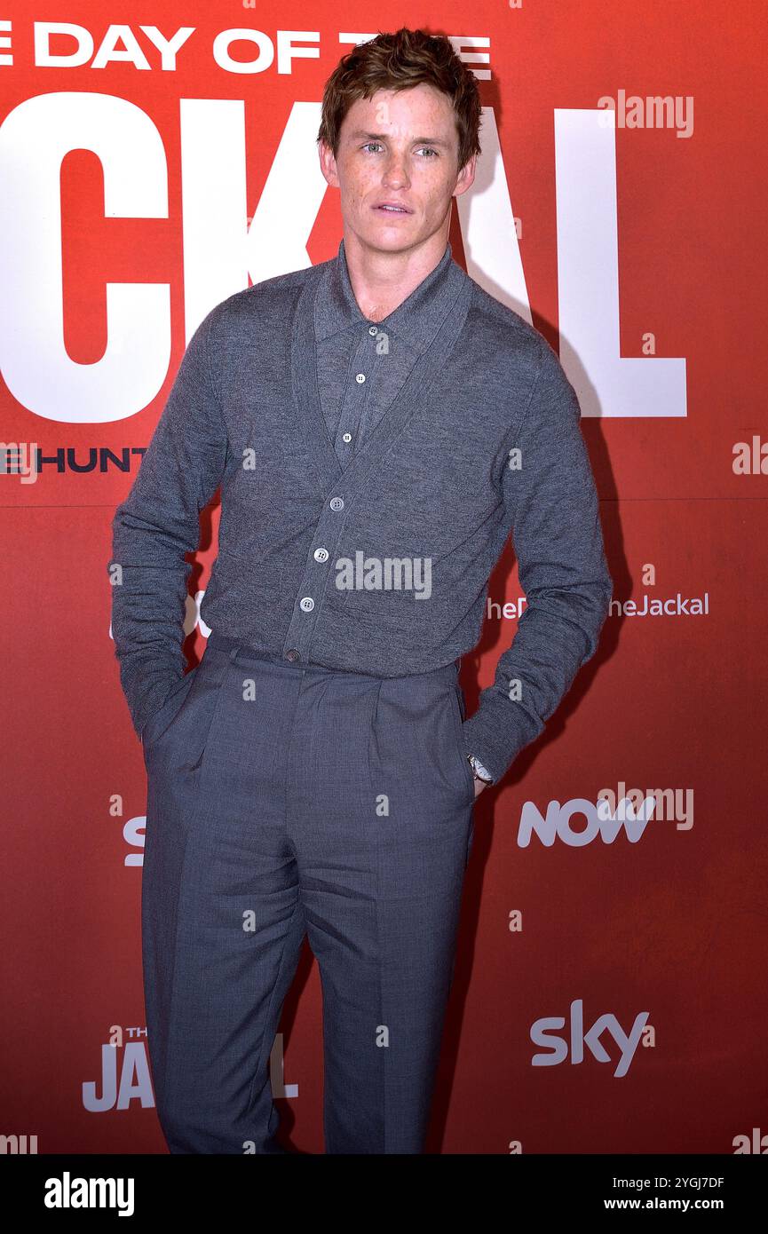 Rome, Italie. 07 novembre 2024. ROME, ITALIE - 07 NOVEMBRE : Eddie Redmayne assiste à la séance photo 'le jour du Jackal' à l'Hôtel Regis le 07 novembre 2024 à Rome, Italie. Crédit : dpa/Alamy Live News Banque D'Images