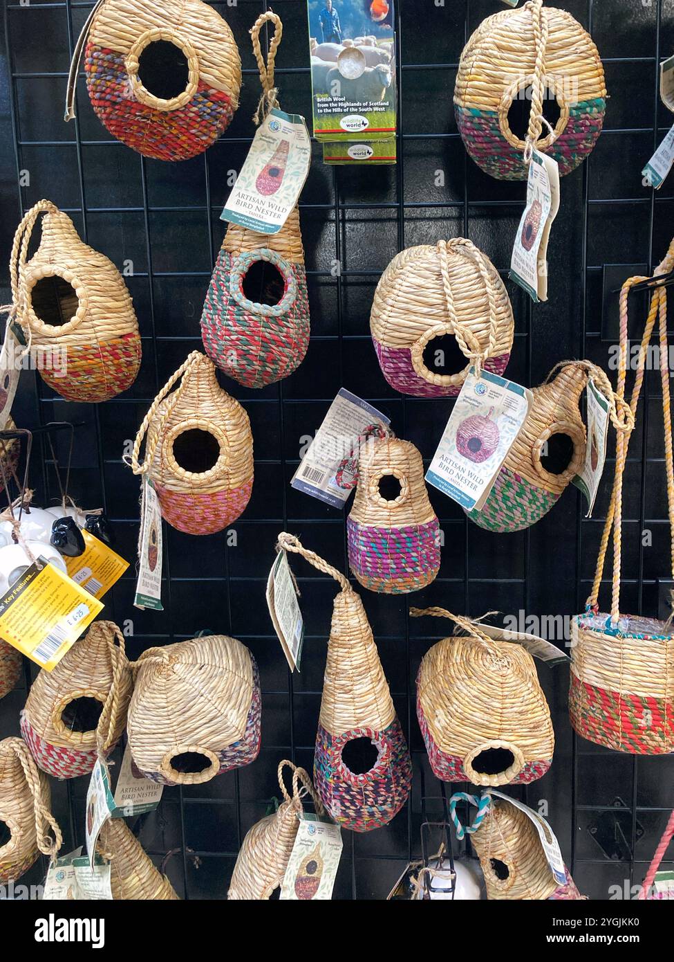 Nicheurs artisanaux d'oiseaux sauvages - Image de stock capturée avec un smartphone