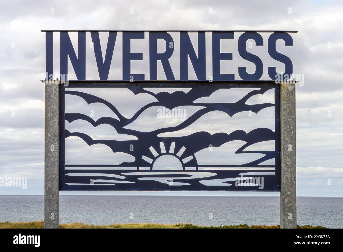 Inverness est une destination touristique populaire sur l'île du Cap-Breton avec sa vaste plage de sable et ses magnifiques paysages. Cette photographie a été prise sur un Banque D'Images