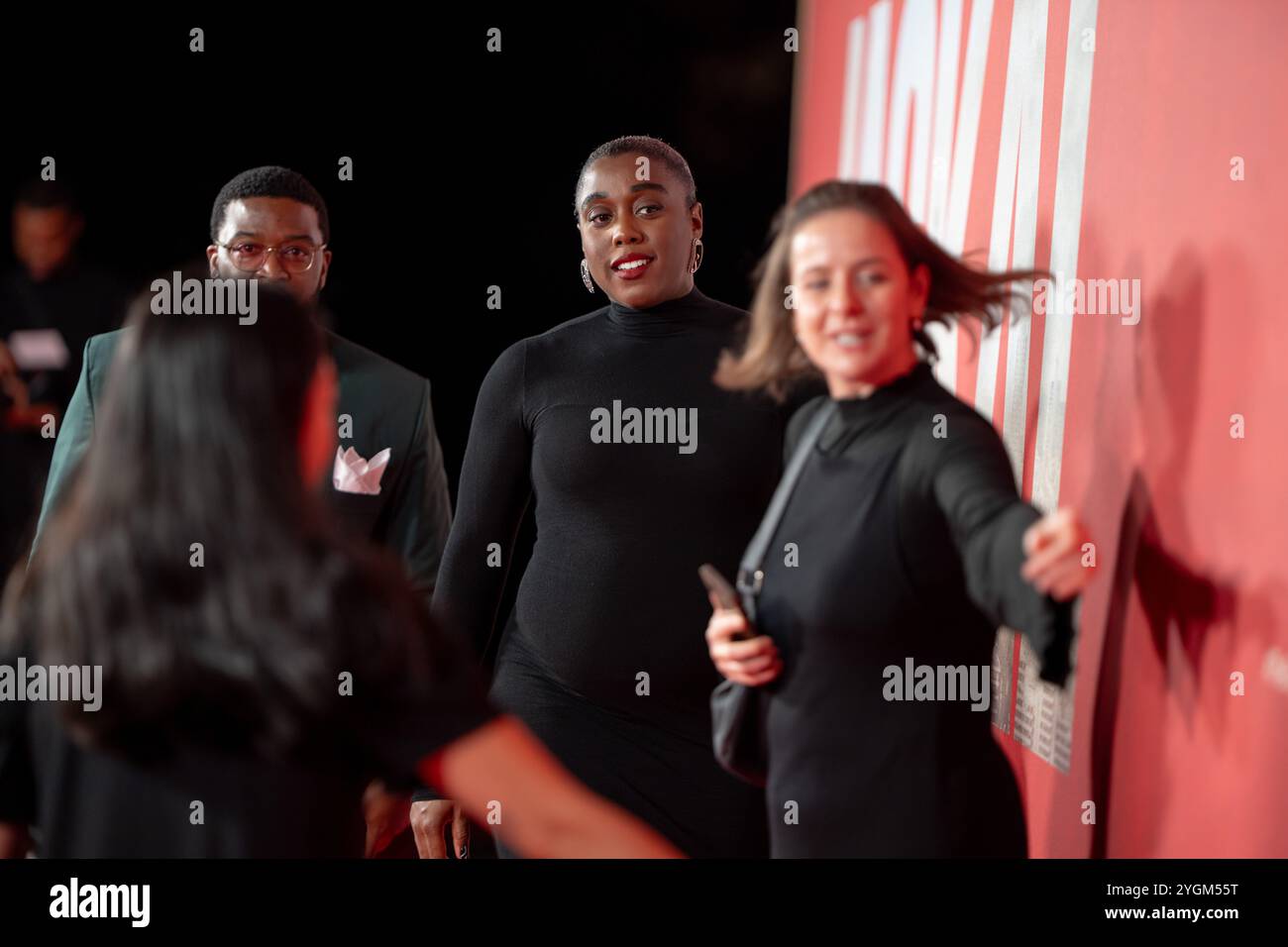 Lashana Lynch assiste à la première photo de 'The Day of the Jackal' à la Villa Wolkonsky à Rome, Italie, le 7 novembre 2024. (Photo de Luca Carlino/NurPhoto)0 crédit : NurPhoto SRL/Alamy Live News Banque D'Images