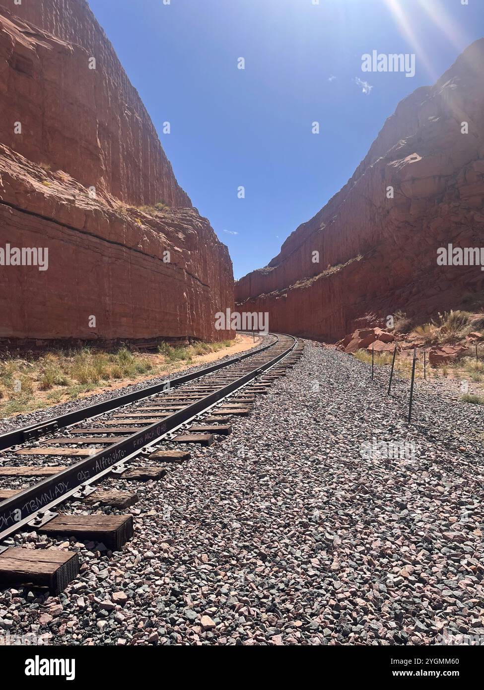 Rails de train - Image de stock capturée avec un smartphone