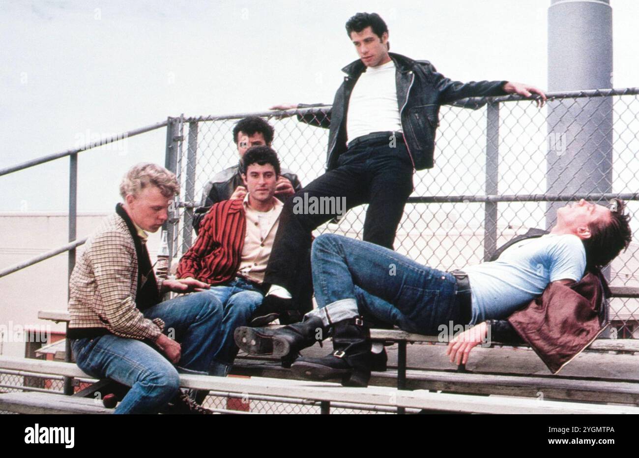 GREASE 1978 Paramount Pictures film musical avec John Travolta dans le rôle de Danny Zuko Banque D'Images