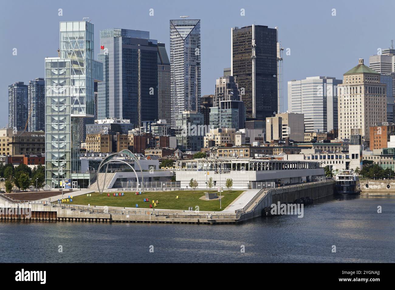 Paysage urbain, Vieux-Port, Montréal, Province de Québec, Canada, Amérique du Nord Banque D'Images