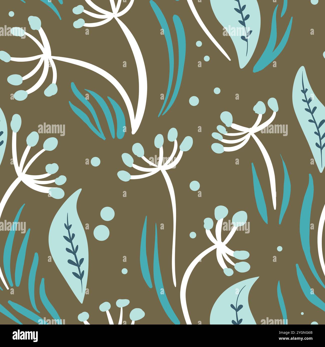 Motif fleuri sans couture basé sur des ornements traditionnels d'art populaire. Fleurs colorées sur fond de couleur. Style scandinave. Suède style nordique. Vecteur Illustration de Vecteur