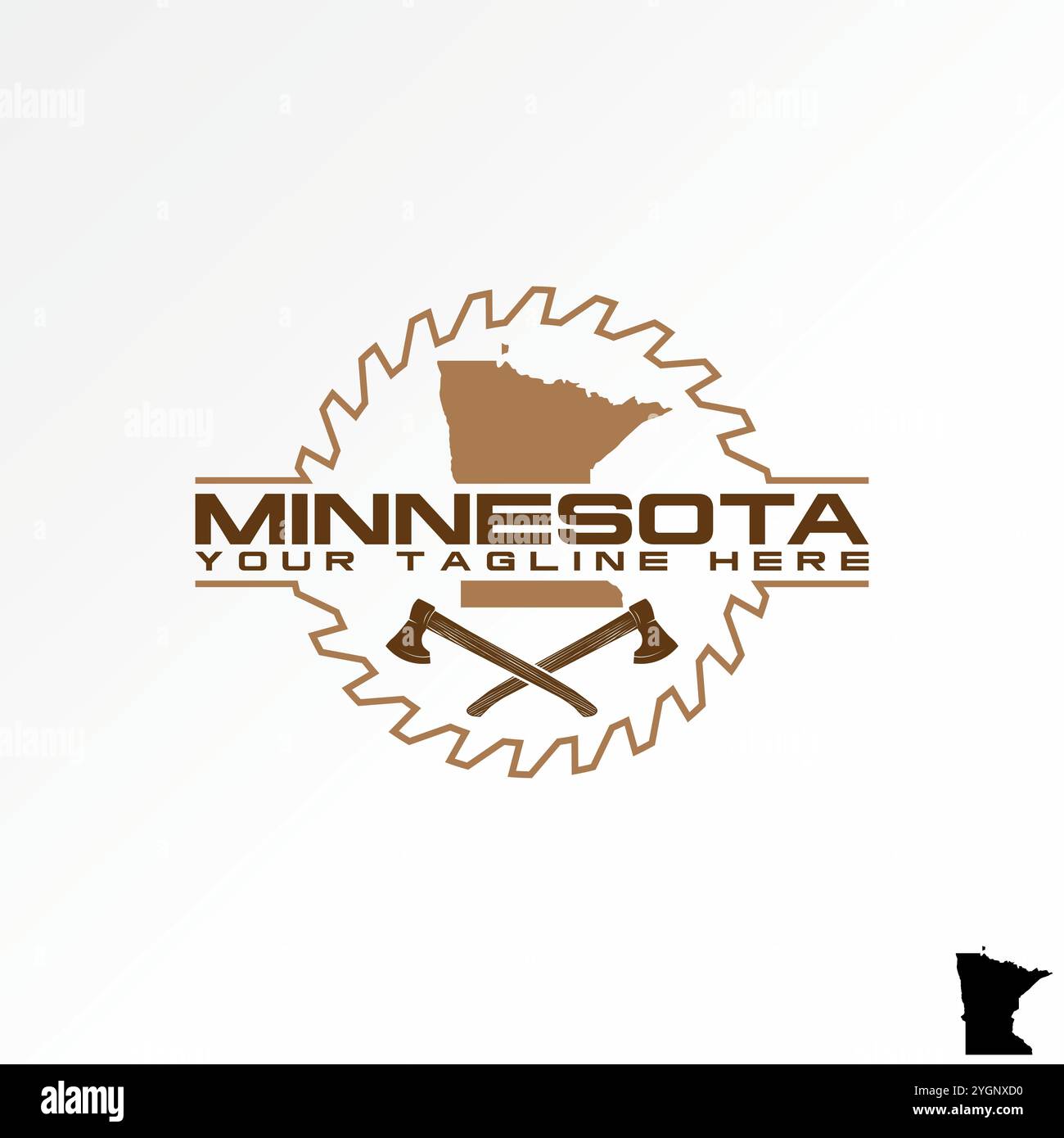 Conception de logo concept graphique créatif premium vecteur image stock graphique unique fibre de bois Minnesota carte cross ax survie se rapportent à la propriété charpentier Illustration de Vecteur Conception de logo concept graphique créatif premium vecteur image stock graphique unique fibre de bois Minnesota carte cross ax survie se rapportent à la propriété charpentier Illustration de Vecteur
