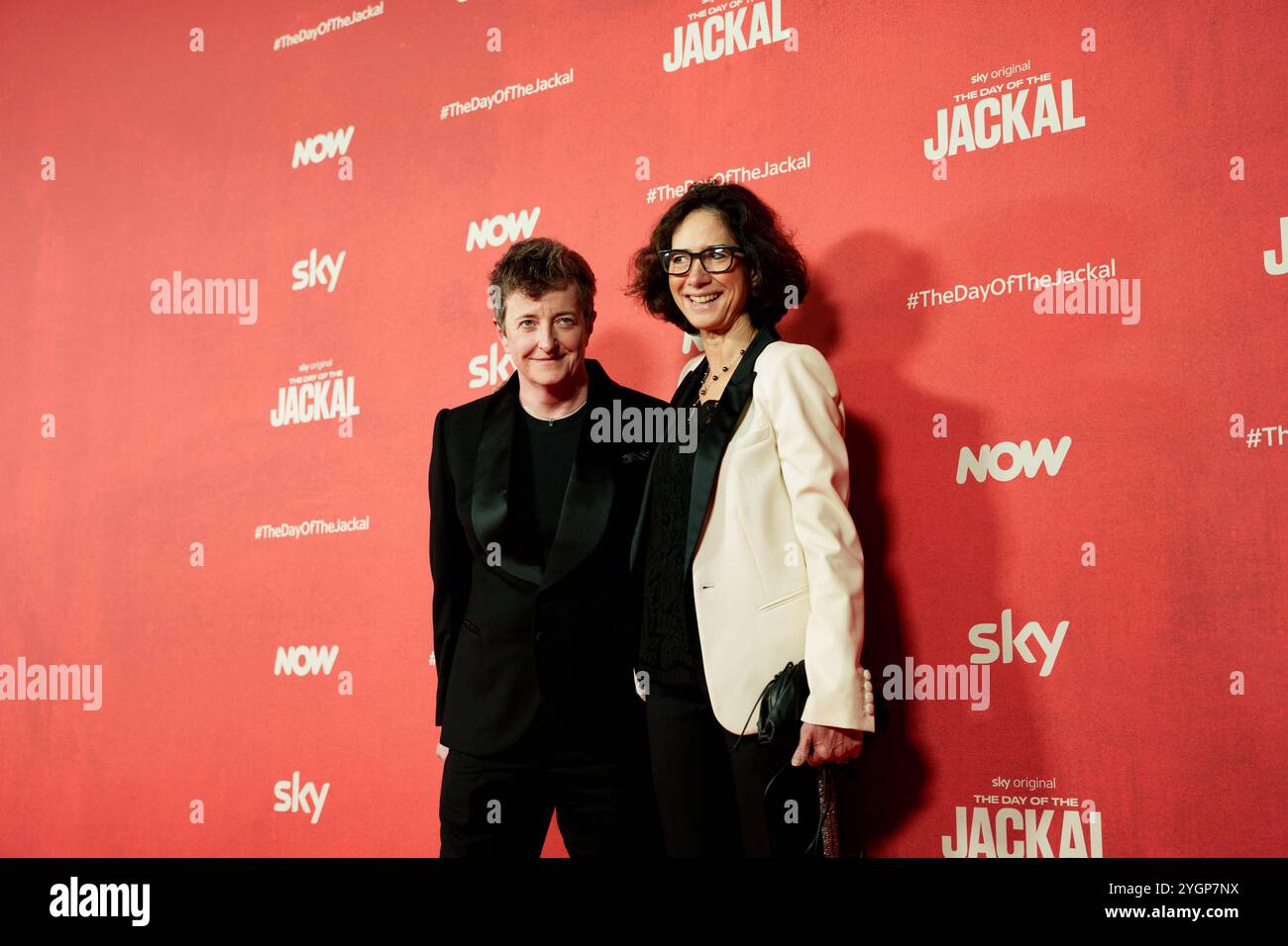 ROME, ITALIE - 07 NOVEMBRE : Eddie Redmayne assiste à la première photo de 'le jour du Jackal' à la Villa Wolkonsky le 07 novembre 2024 à Rome, Italie. ( Banque D'Images