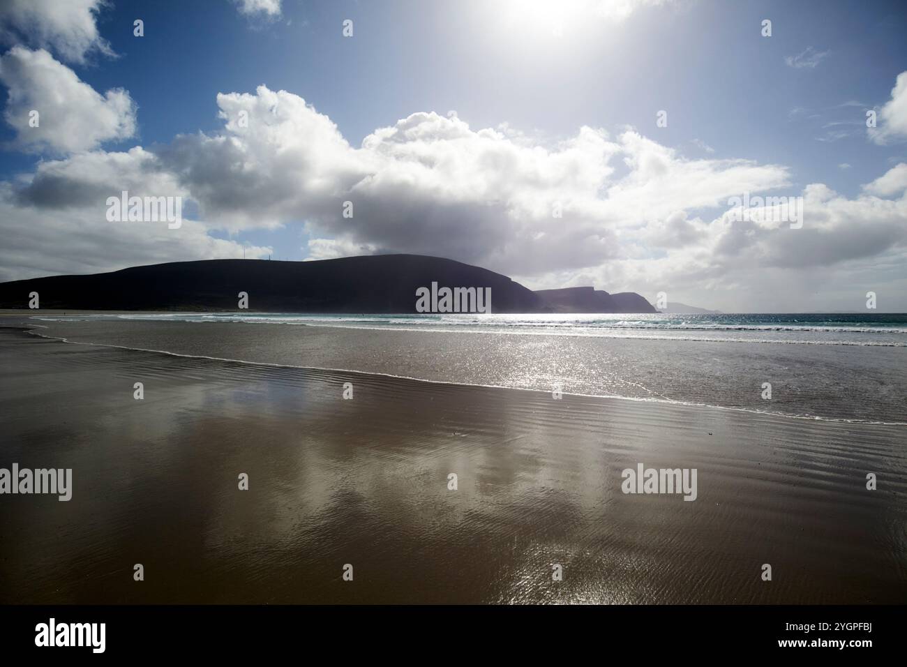 keel strand beach et minaun wild atlantic way île achill, comté mayo, république d'irlande Banque D'Images