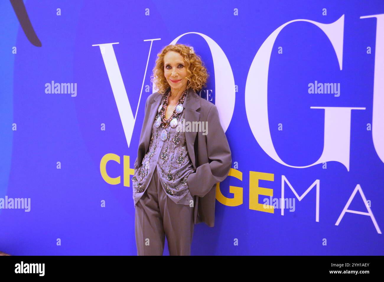 MARISA BERENSON assiste à la conférence Vogue à Athènes. Vogue Grèce présente la troisième édition de Vogue change Makers à la salle de concert d'Athènes. Banque D'Images