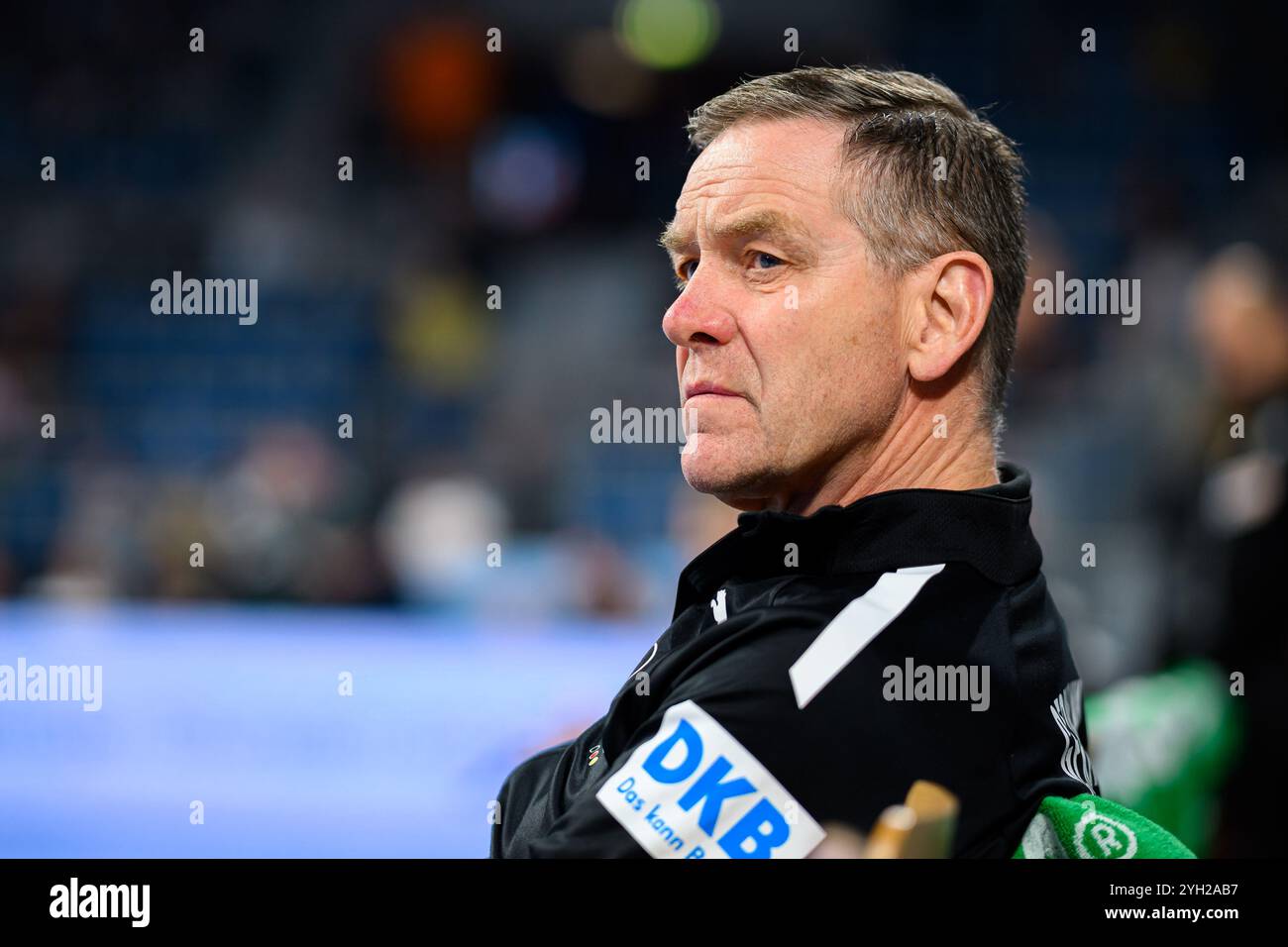 Mannheim, Allemagne. 07 novembre 2024. Handball : qualification pour le Championnat d'Europe, Allemagne - Suisse, 2ème tour de qualification, Groupe 7, Journée 1, coach Alfred Gislason (Allemagne) crédit : Marco Wolf/Wolf-sportfoto/dpa/Alamy Live News Banque D'Images