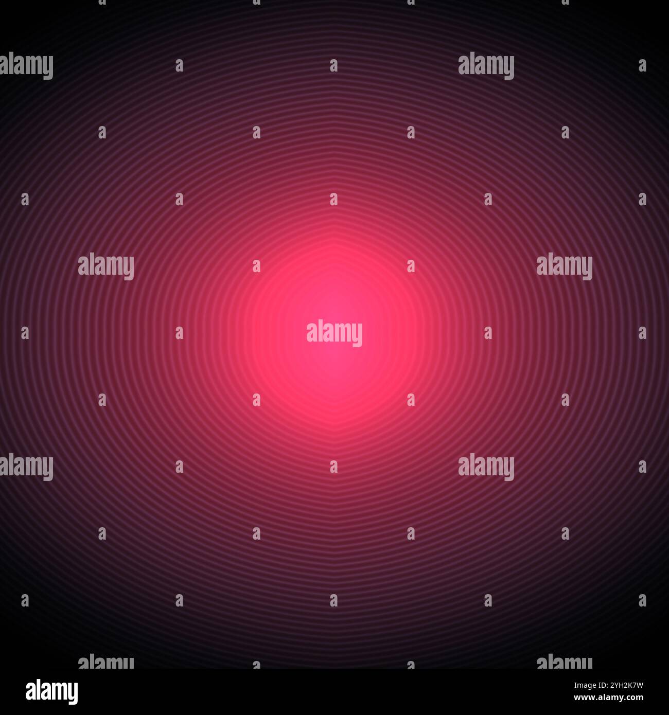 Fond abstrait avec un spot et des cercles concentriques de lignes fines Banque D'Images