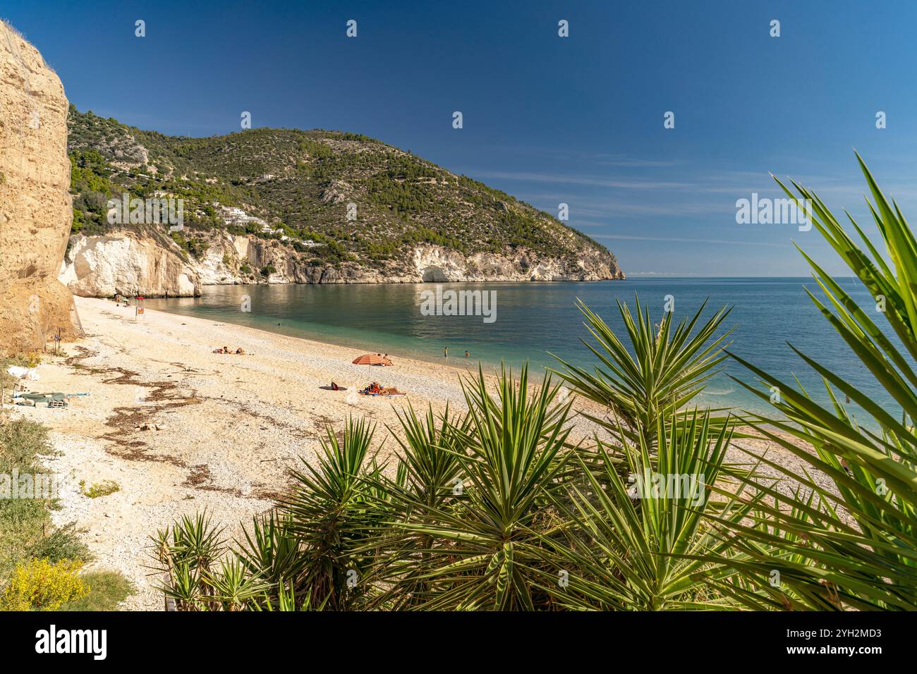 Der Strand der Baia Di Mattinatella, Mattinata, Gargano, Apulien, Italien, Europa | Baia Di Mattinatella Beach, Mattinata, Gargano, Pouilles, Italie, UE Banque D'Images