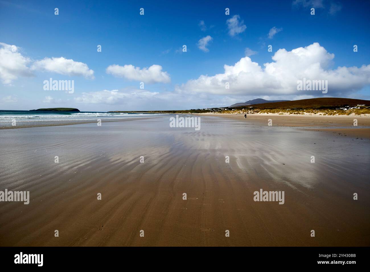 ondulations dans le sable à la plage de quille île achill, comté mayo, république d'irlande Banque D'Images