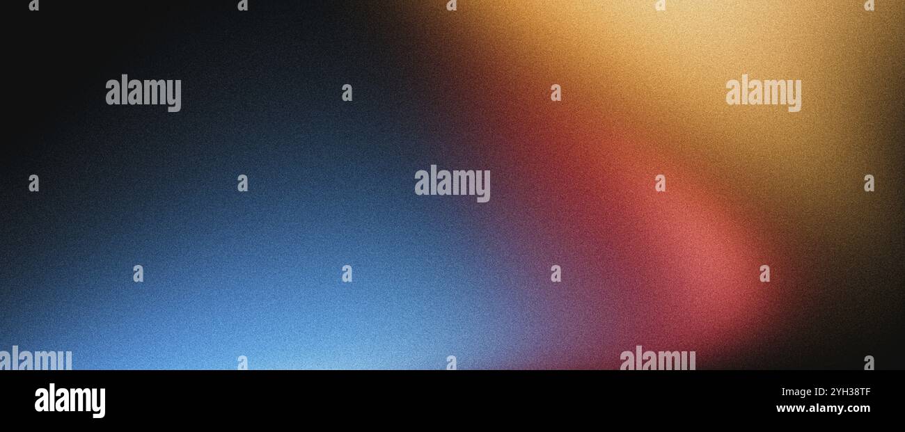 Noir bleu orange rouge abstrait fond d'affiche granuleuse couleur vibrante onde bruit foncé texture couverture design d'en-tête Banque D'Images