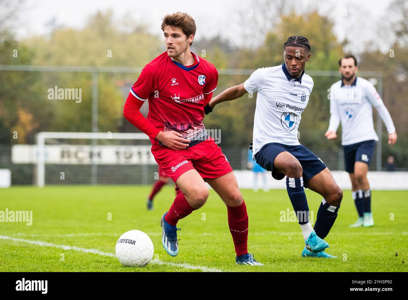 HEEMSTEDE, 09-11-2024, Sportcomplex RCH, Betnation Divisie, Dutch Tweede Divisie Football, saison 2024 / 2025. Match entre Koninklijke HFC - Quick Boys. Joueur de Quick Boys Jesse Reijnders. Banque D'Images