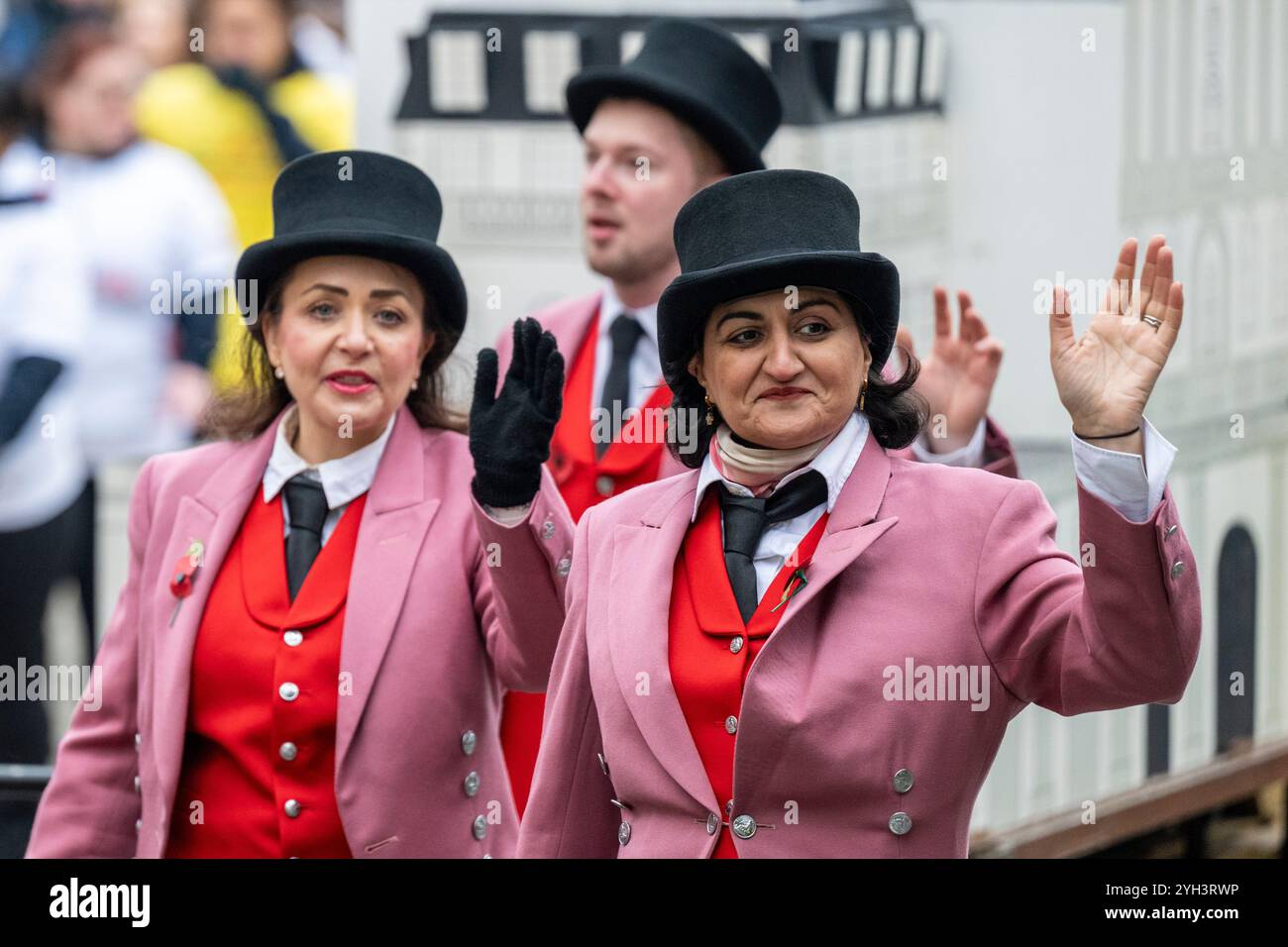 Londres, Royaume-Uni. 9 novembre 2024. Bank of England dans le Lord Mayor's Show, la plus ancienne et la plus grandiose procession civique du monde, datant du début du XIIIe siècle, lorsque le roi Jean a accordé à la ville de Londres la possibilité de nommer son propre maire. Cette année, Alastair King DL, nouvellement élu, est le 696e lord maire de la ville de Londres et, pendant le Lord Mayor’s Show, fait son chemin de la ville à Westminster lointain pour jurer loyauté envers la Couronne. Credit : Stephen Chung / Alamy Live News Banque D'Images