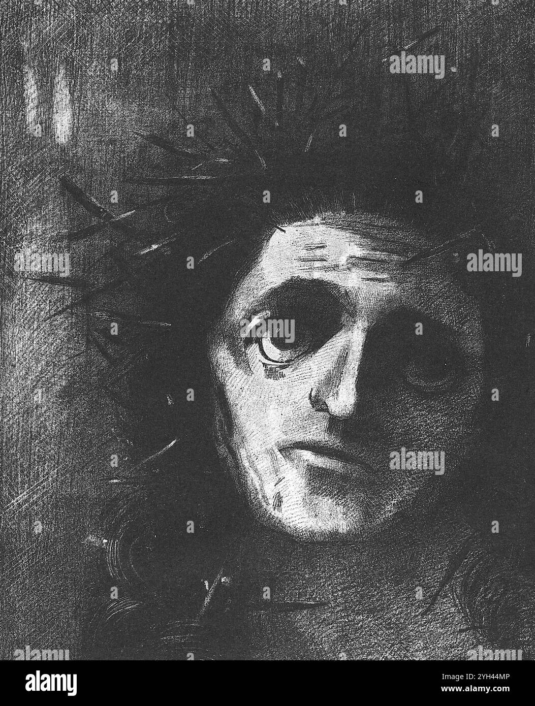 Odilon Redon - Christ - 1887 Banque D'Images