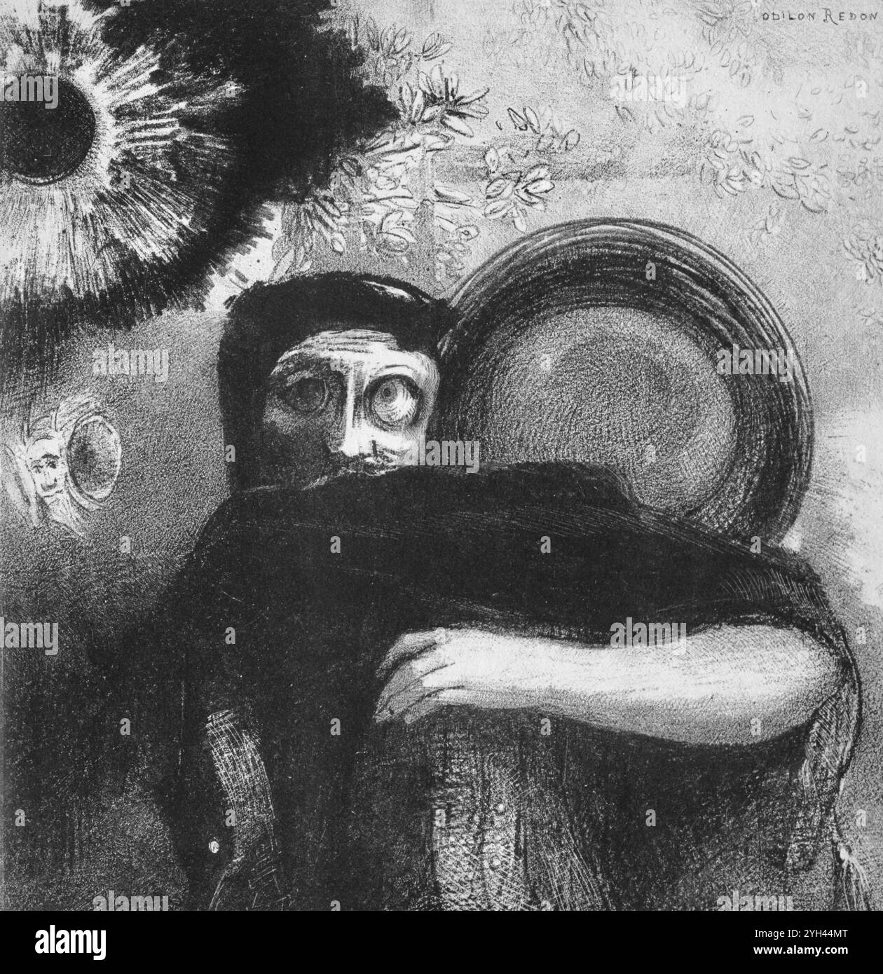 Odilon Redon - hommage à Goya - Un jongleur étrange - 1885 Banque D'Images