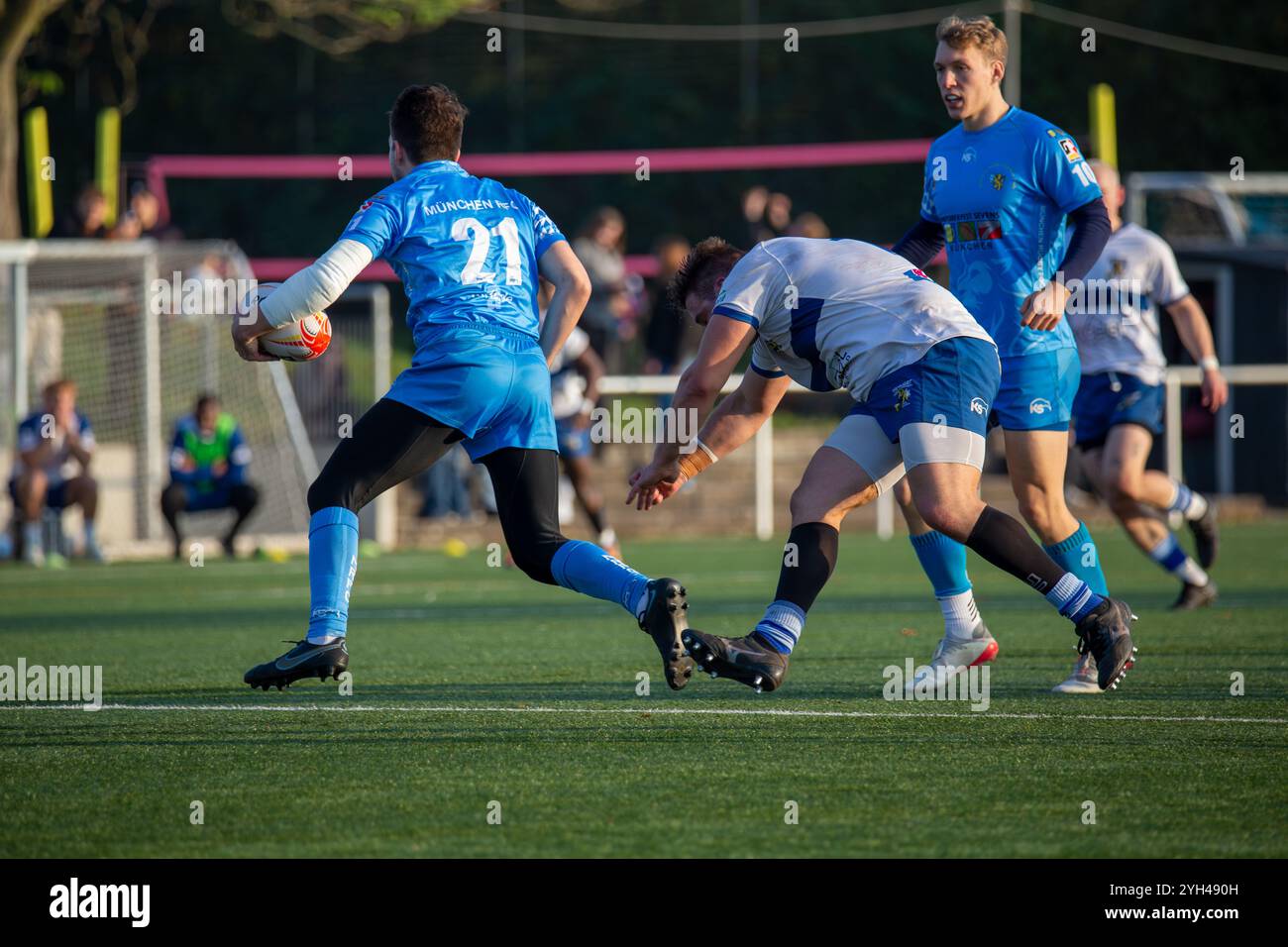 09.11.2024, Rugby 1. Bundesliga Süd/West, saison 2024/25, 7. Spieltag : TSV Handschuhsheim gegen München RFC Banque D'Images