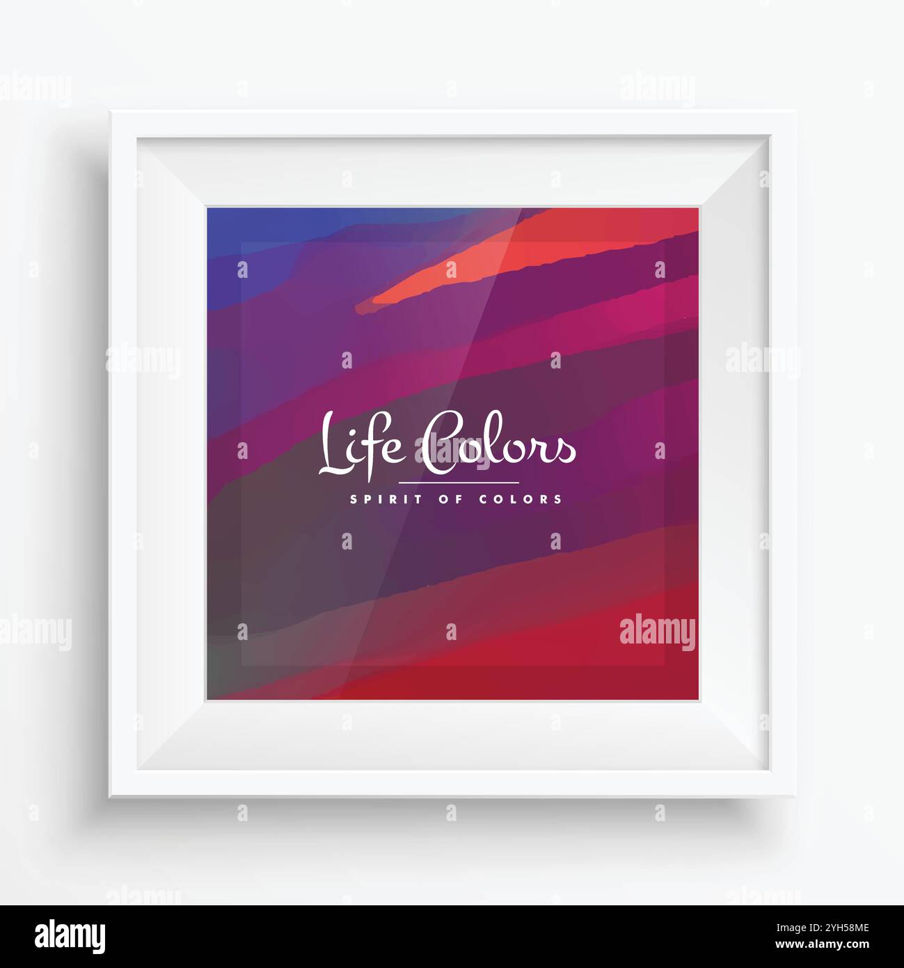 Arrière-plan abstrait avec cadre réaliste Illustration de Vecteur