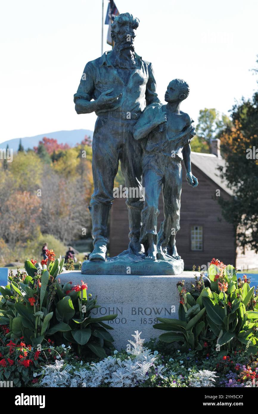 La propriété et la ferme John Brown à North Elba, New York du célèbre abolitionniste et défenseur de l'esclavage John Brown Banque D'Images