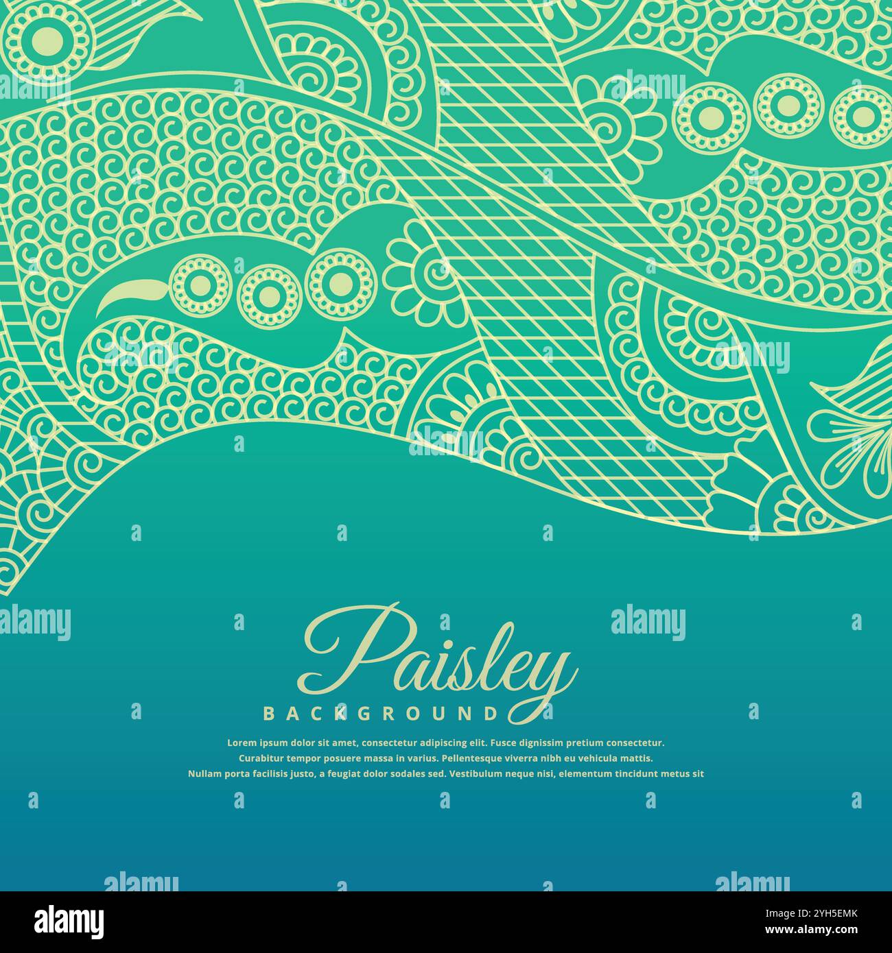 Belle conception paisel background Illustration de Vecteur