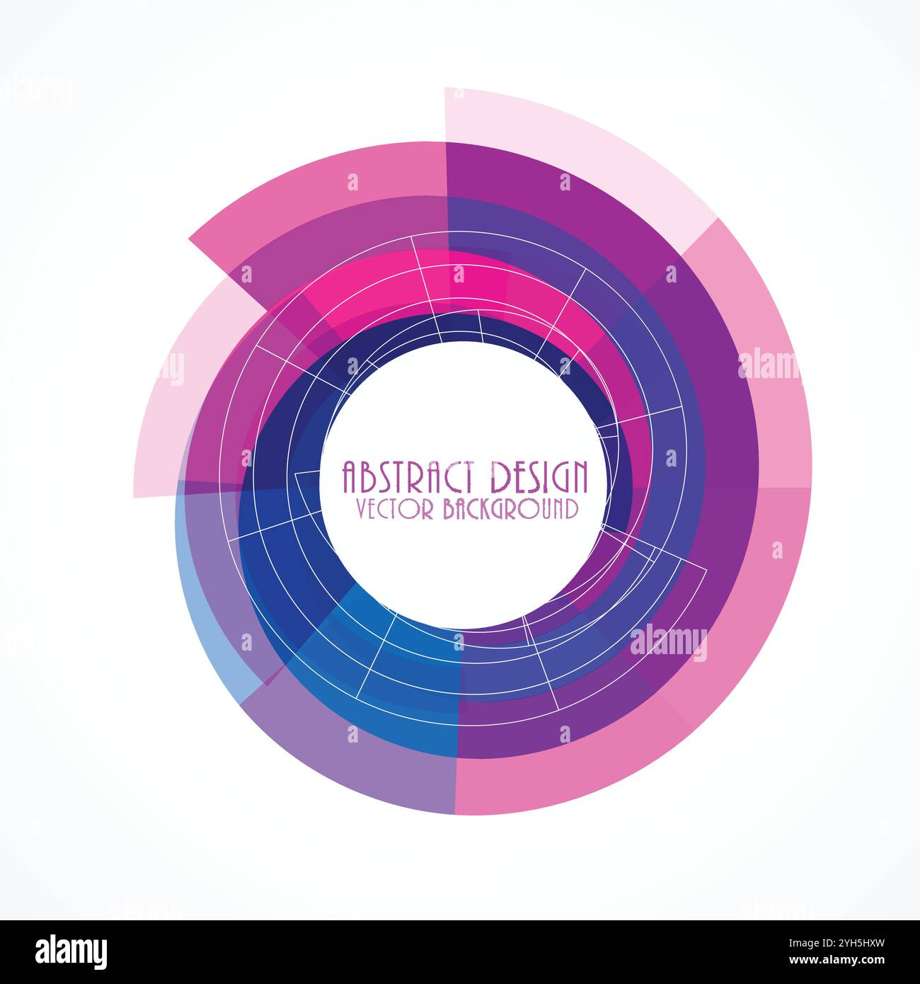 Rose et bleu résumé frame background Illustration de Vecteur