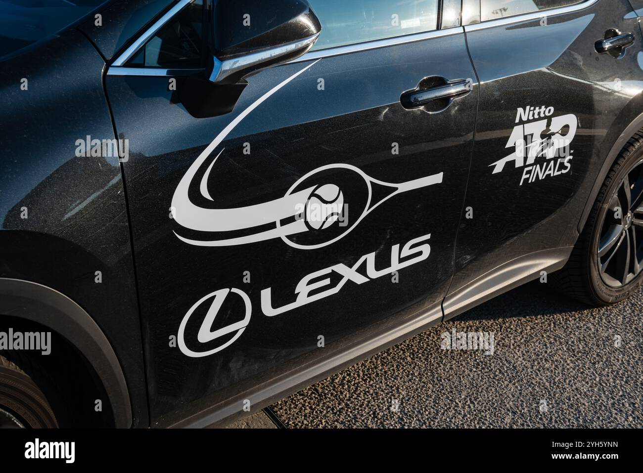 Nitto ATP finals, au plus fort de la saison de tennis, les meilleurs joueurs du monde concourent dans des matchs à couper le souffle. sport et émotions fortes Banque D'Images