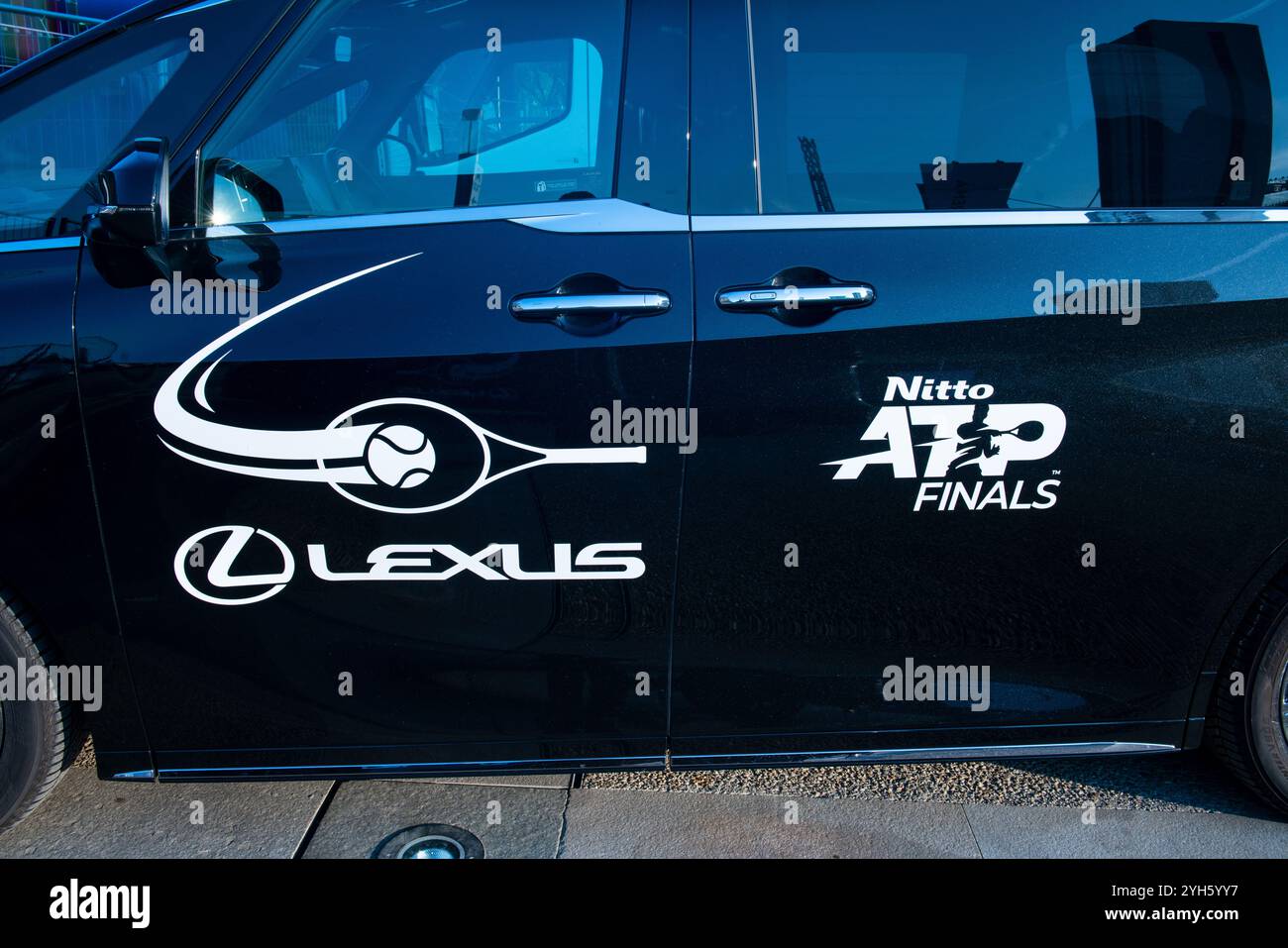 lexus est le partenaire automobile officiel des Nitto ATP finals au plus fort de la saison de tennis, les meilleurs joueurs du monde concourent en respirtaki Banque D'Images