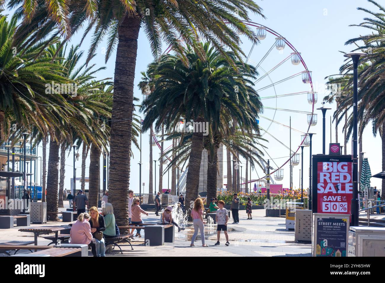 Moseley Square, Glenelg, Adélaïde, Australie méridionale, Australie Banque D'Images