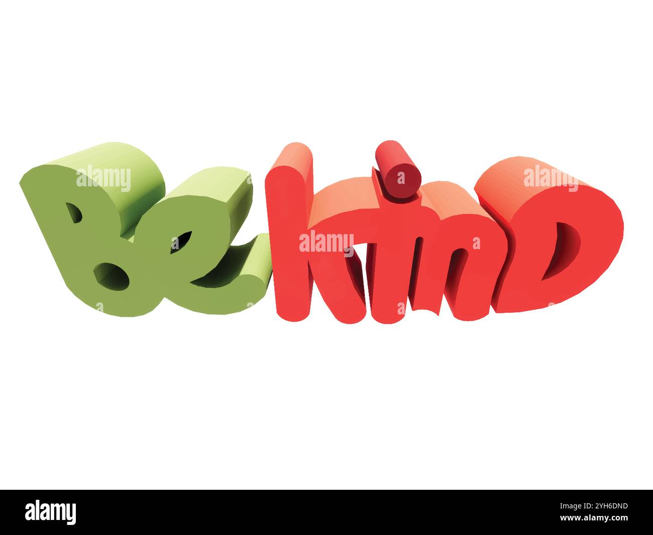 Le symbole de logo BE Kind convient à la fabrication d'autocollants, de papiers peints et d'illustrations. Illustration de Vecteur