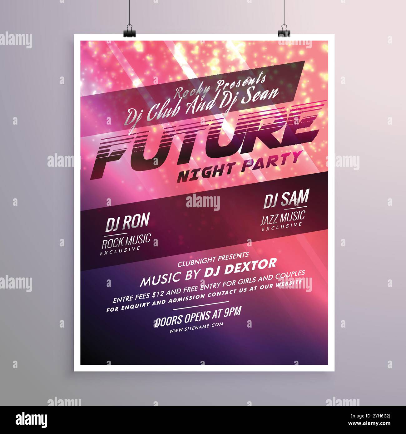 Résumé brillant flyer conception du modèle. Illustration de Vecteur