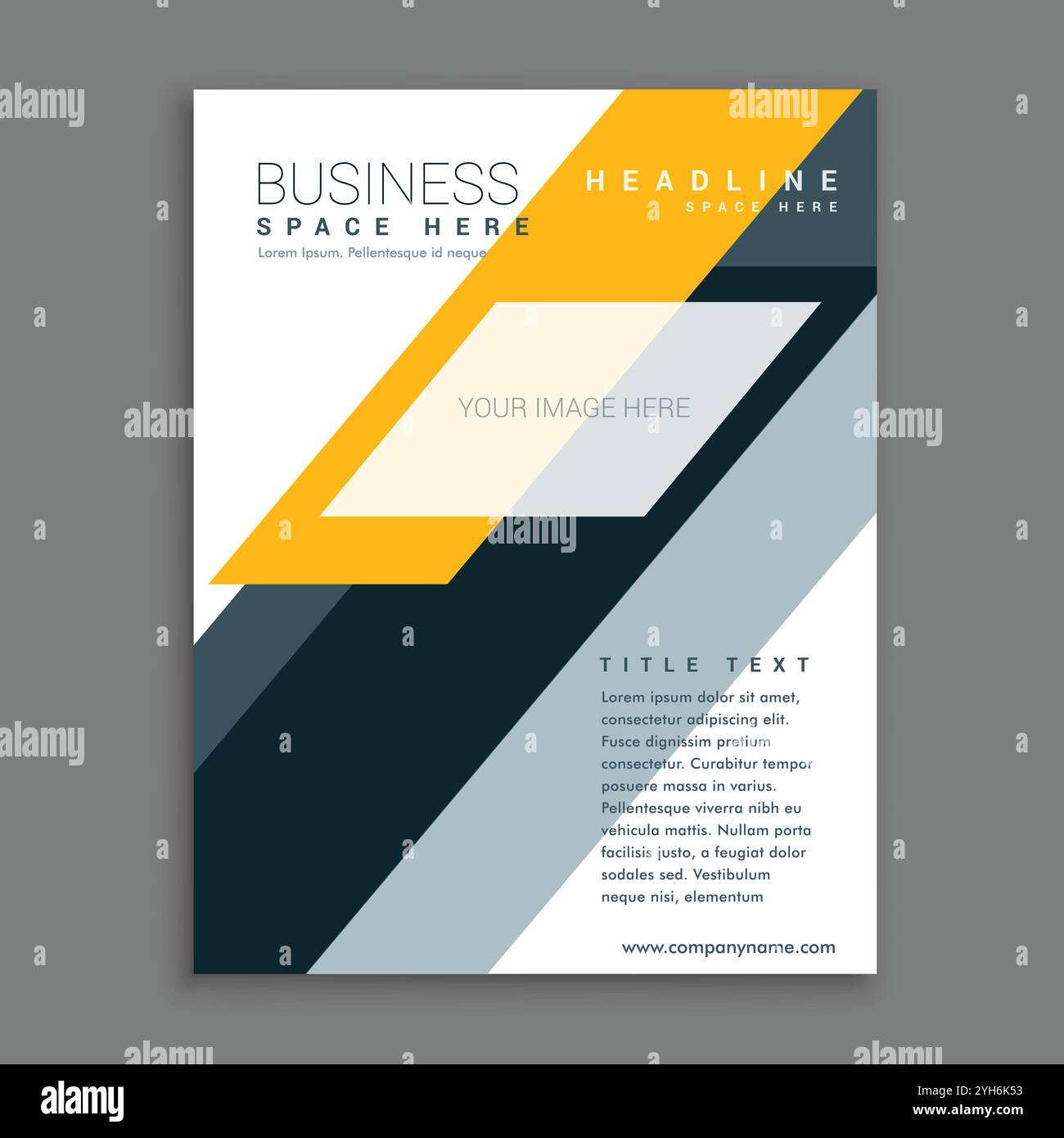 brochure créative avec illustration de la conception de modèle aux couleurs vives Illustration de Vecteur