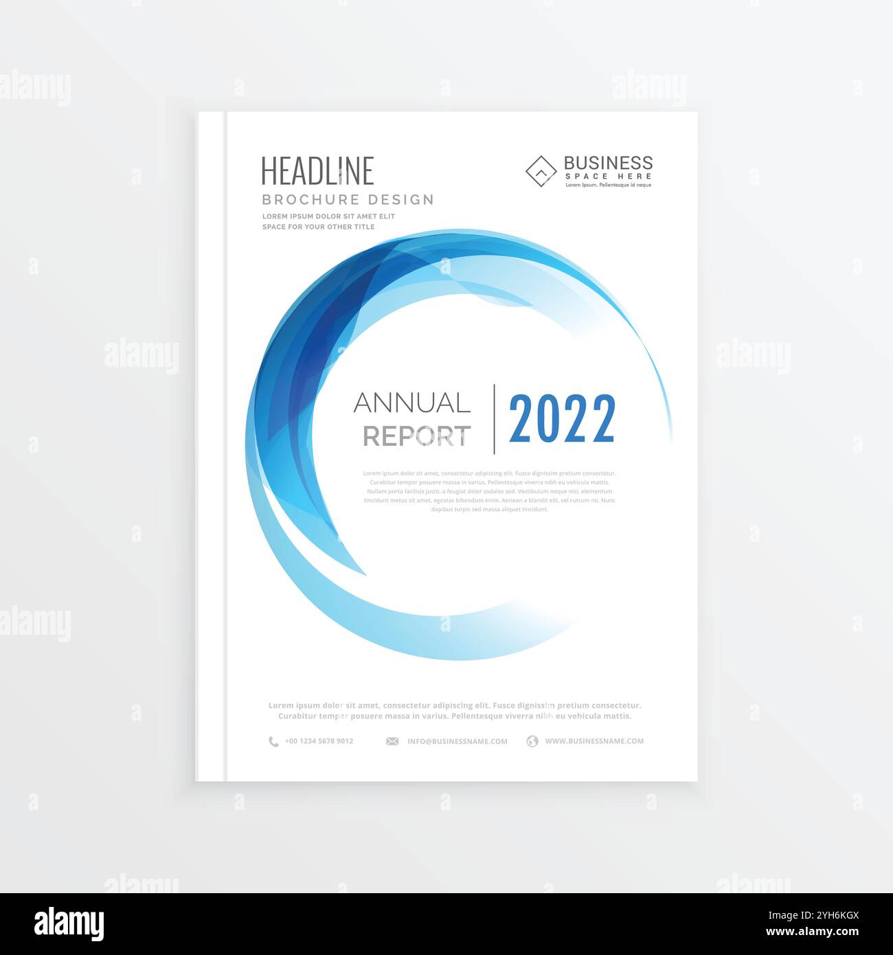 brochure créative avec illustration de la conception de modèle aux couleurs vives Illustration de Vecteur