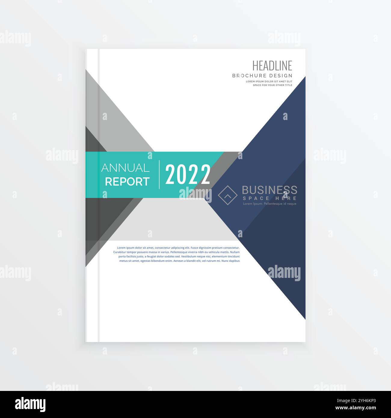 brochure créative avec illustration de la conception de modèle aux couleurs vives Illustration de Vecteur