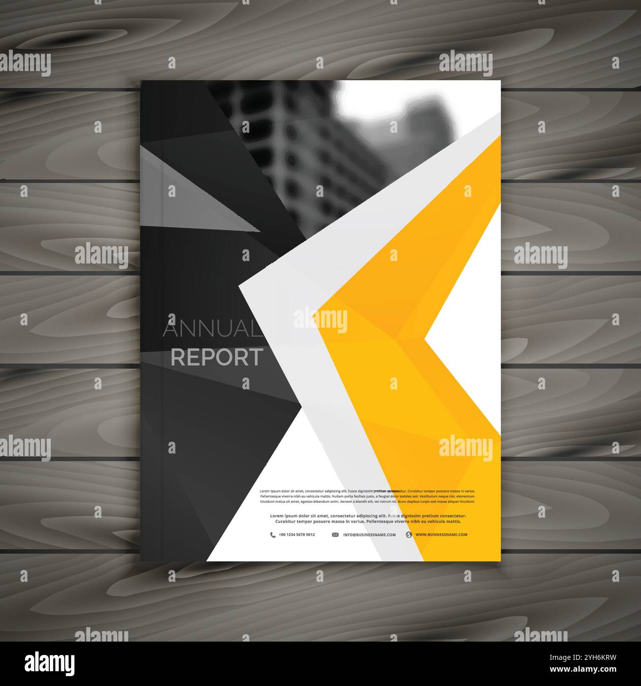 brochure créative avec illustration de la conception de modèle aux couleurs vives Illustration de Vecteur