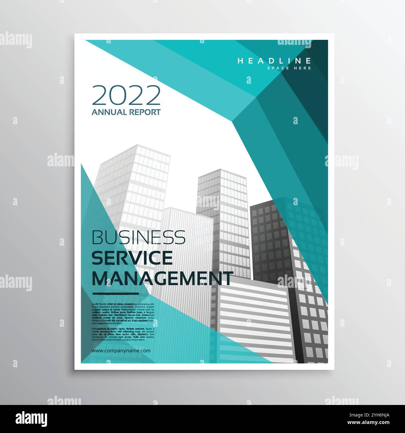 brochure créative avec illustration de la conception de modèle aux couleurs vives Illustration de Vecteur