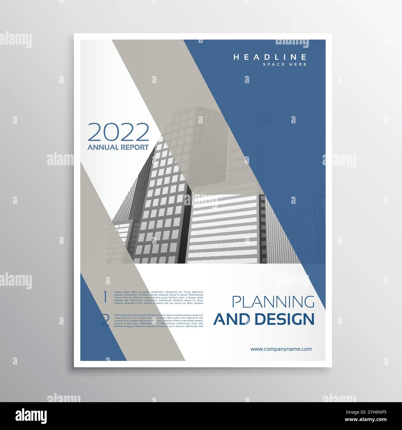 brochure créative avec illustration de la conception de modèle aux couleurs vives Illustration de Vecteur