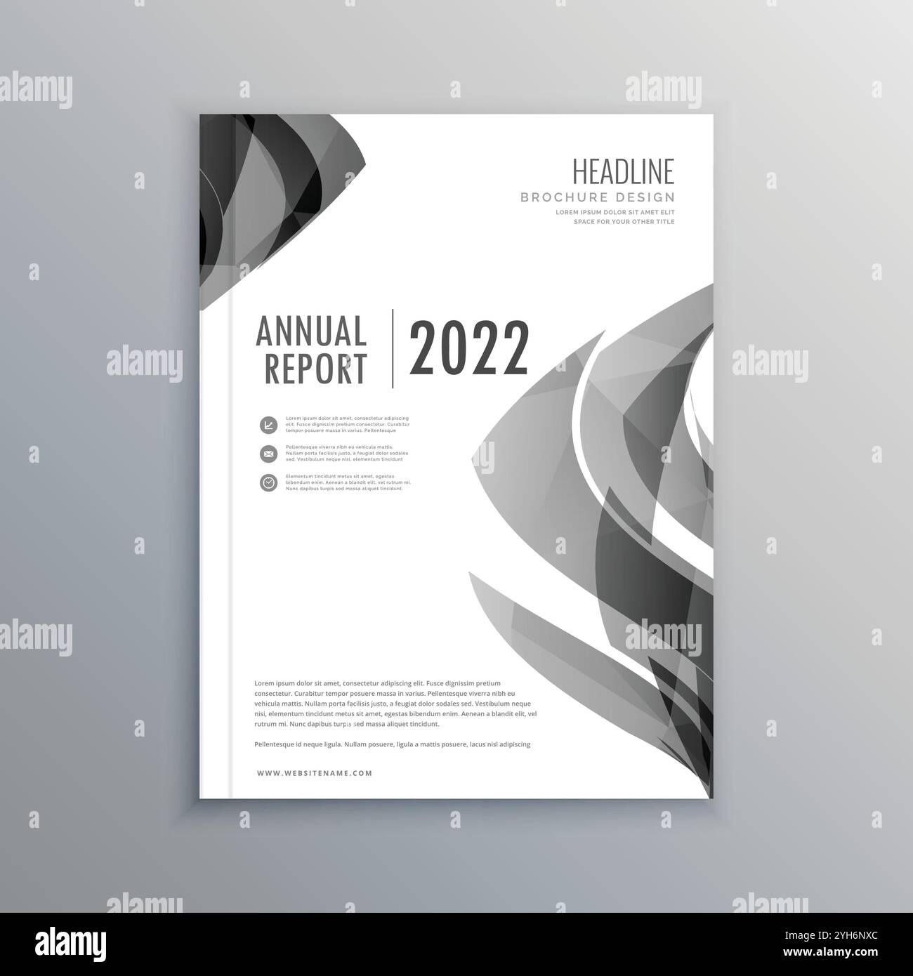 brochure créative avec illustration de la conception de modèle aux couleurs vives Illustration de Vecteur