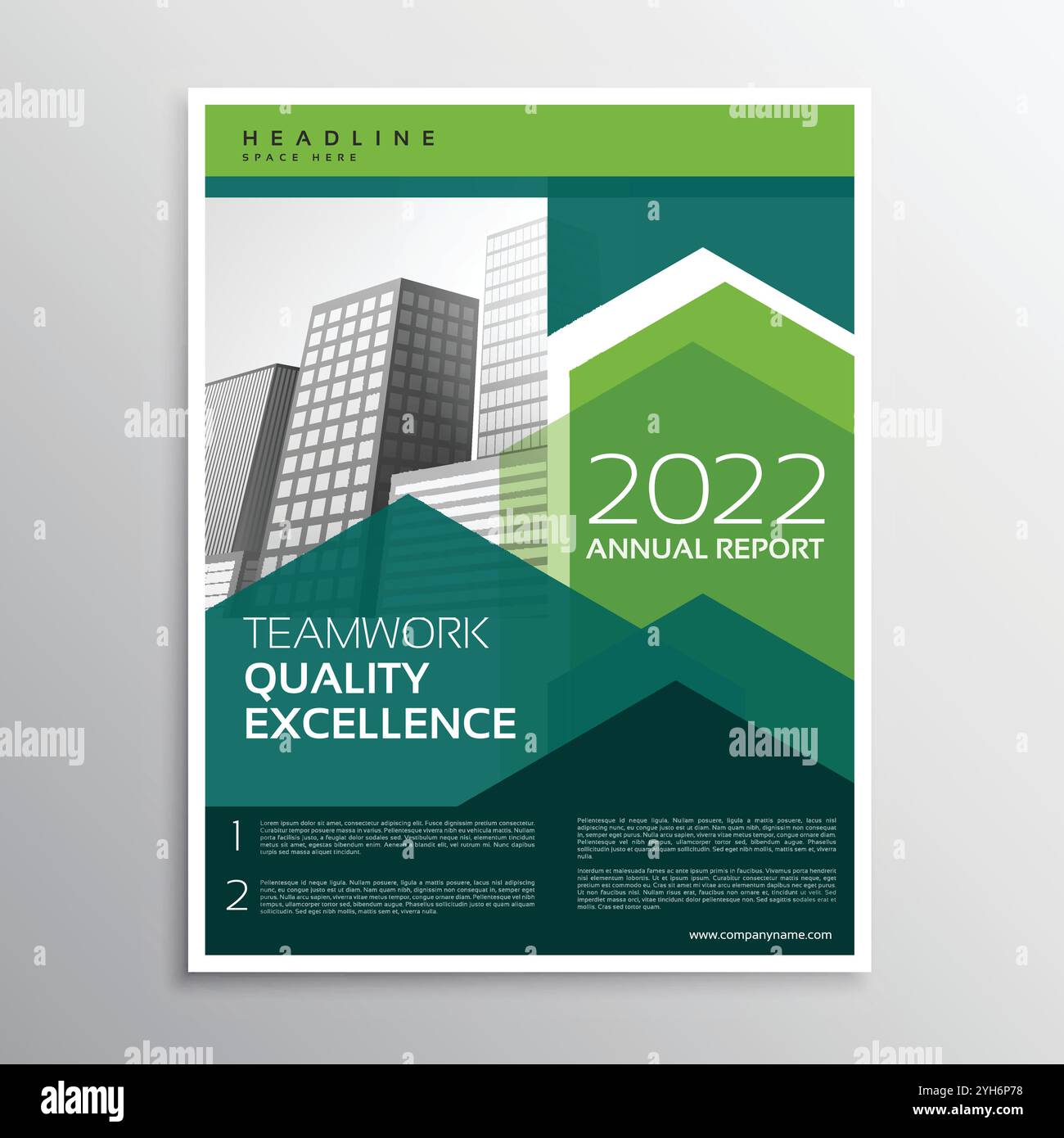 brochure créative avec illustration de la conception de modèle aux couleurs vives Illustration de Vecteur