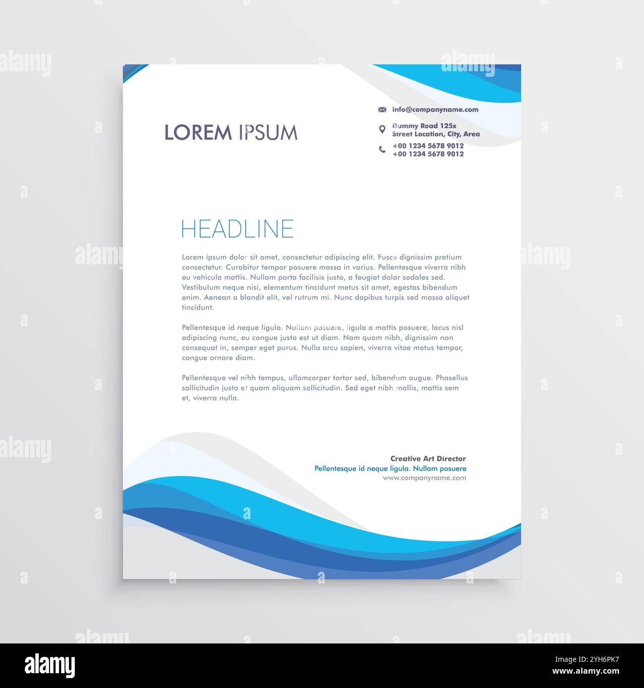 brochure créative avec illustration de la conception de modèle aux couleurs vives Illustration de Vecteur