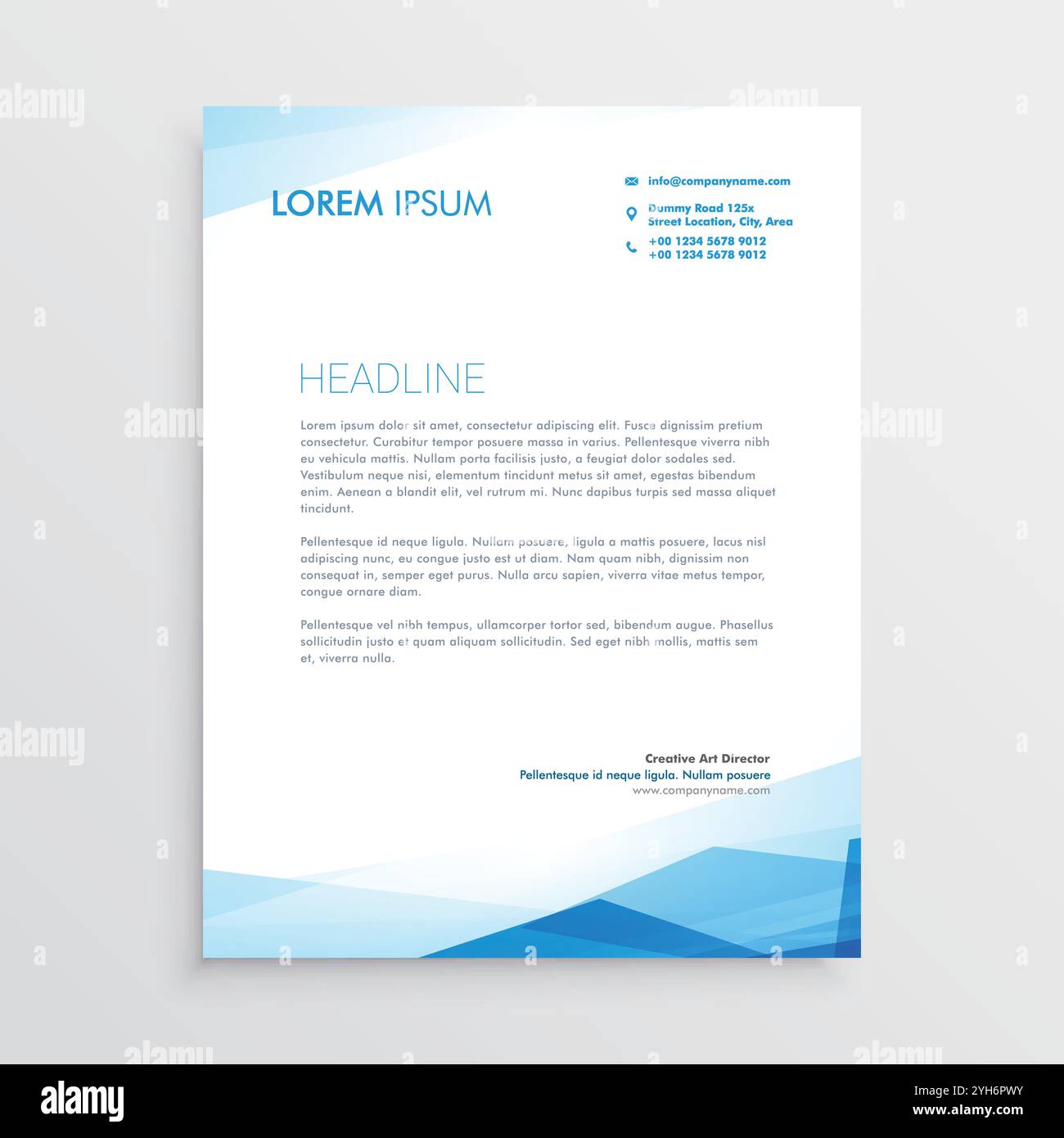 brochure créative avec illustration de la conception de modèle aux couleurs vives Illustration de Vecteur