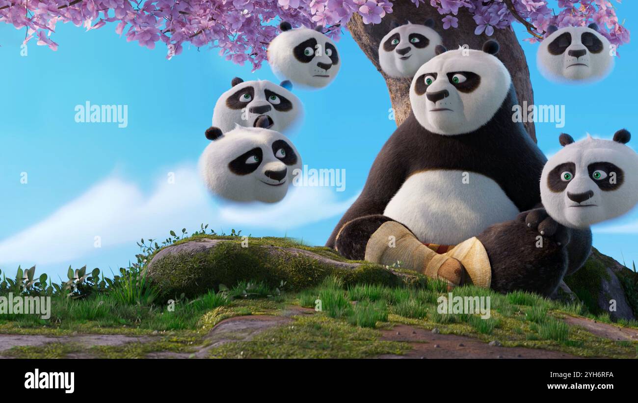 KUNG Fu PANDA 4 (2024), réalisé par MIKE MITCHELL et STEPHANIE STINE. Crédit : DreamWorks animation / Universal Pictures / album Banque D'Images