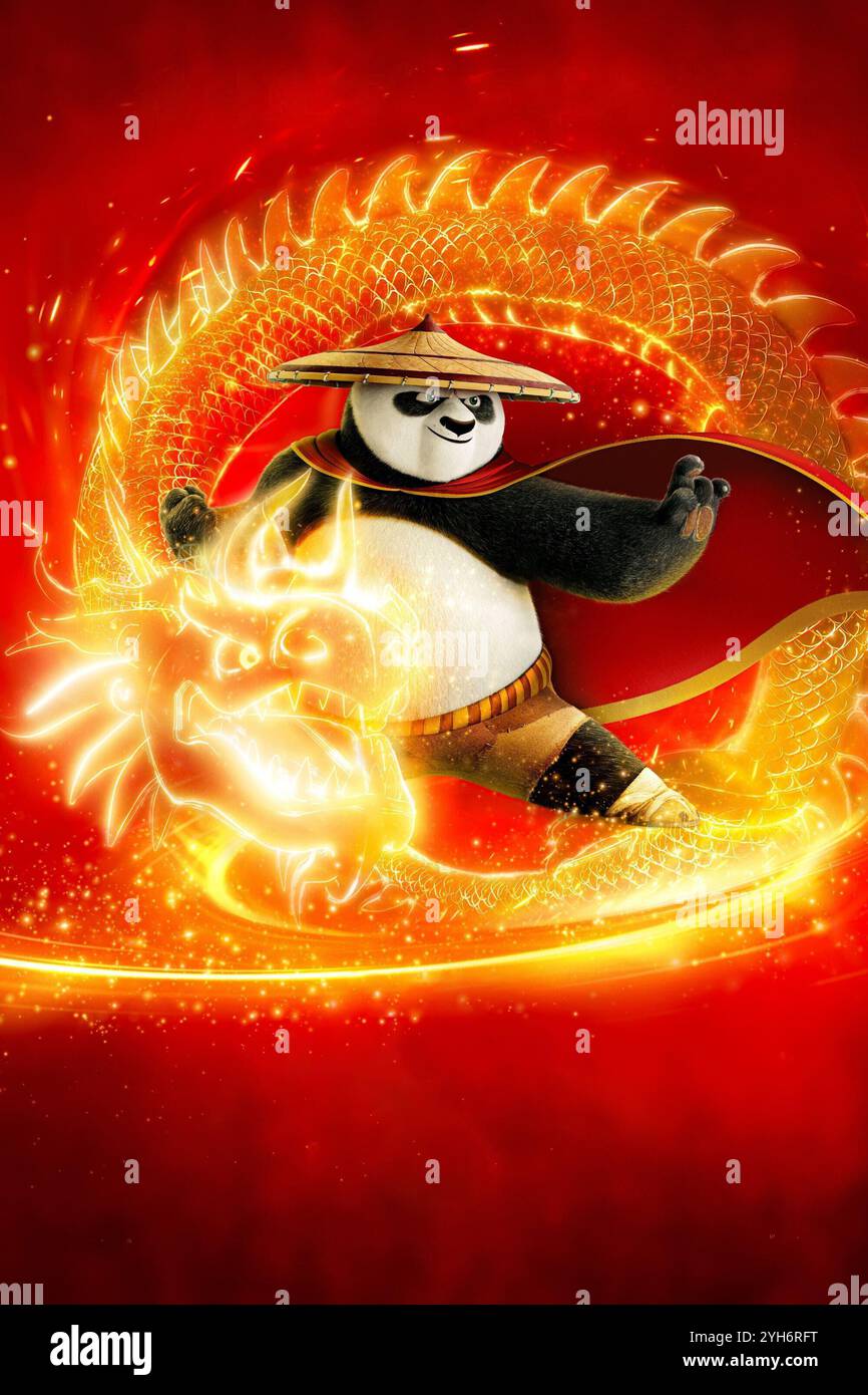 KUNG Fu PANDA 4 (2024), réalisé par MIKE MITCHELL et STEPHANIE STINE. Crédit : DreamWorks animation / Universal Pictures / album Banque D'Images