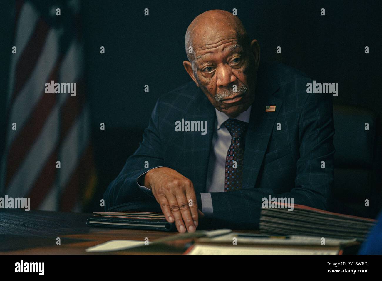 MORGAN FREEMAN dans OPS : LIONESS (2023), réalisé par PAUL CAMERON, JOHN HILLCOAT et ANTHONY BYRNE. Crédit : PARAMOUNT TÉLÉVISION / album Banque D'Images